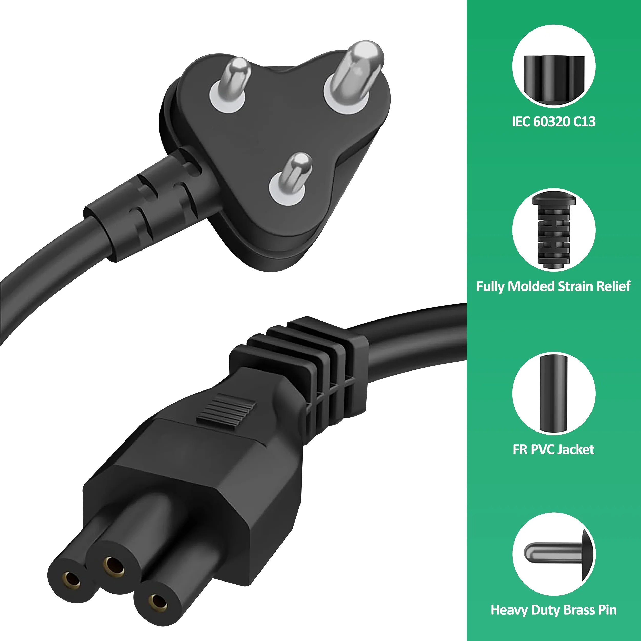 EVM Laptop Power Cable 1.5m view 6